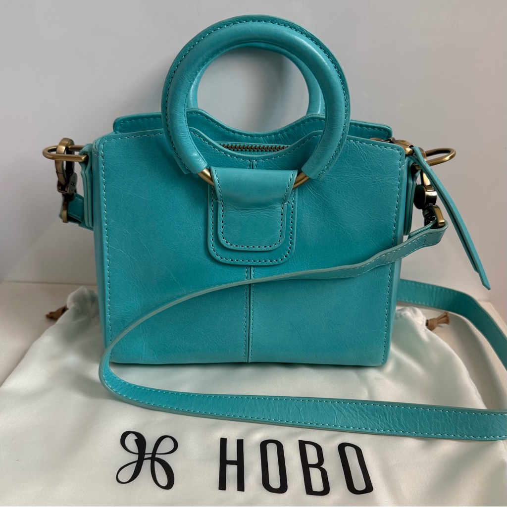 Hobo Nwot Heidi Mini Satchel Leather Handbag Tiffany Blue